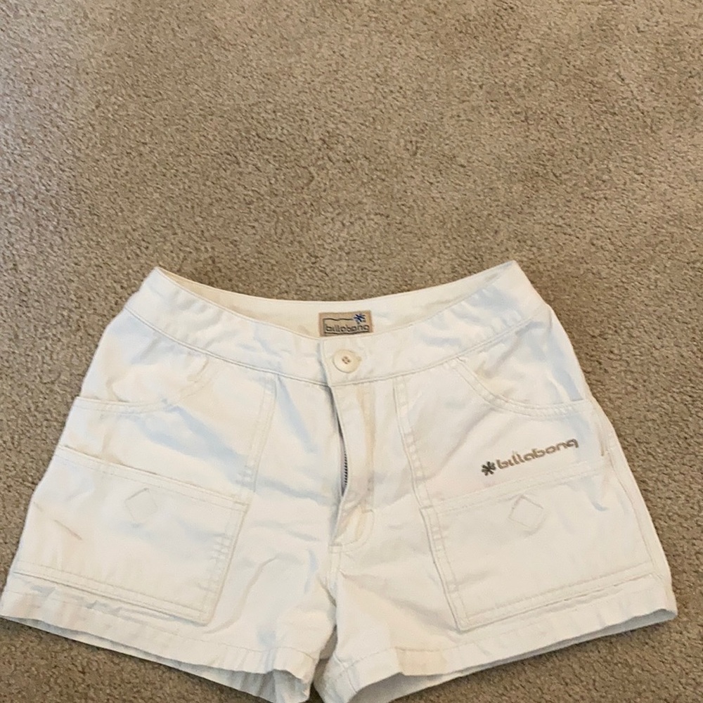 Billabong white shorts!